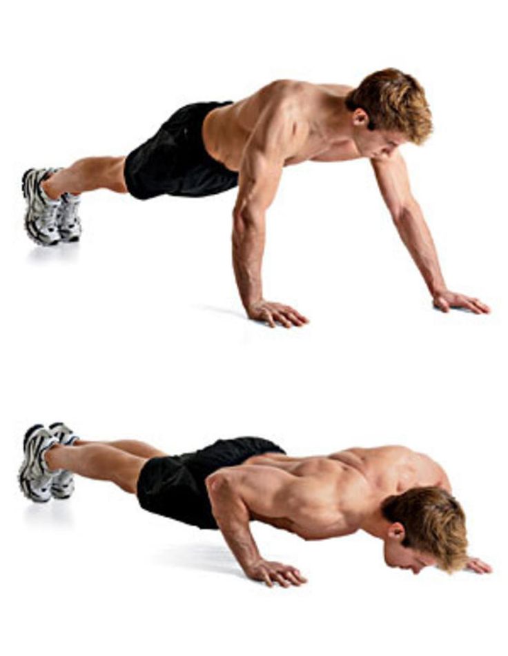 Man doing push-ups.